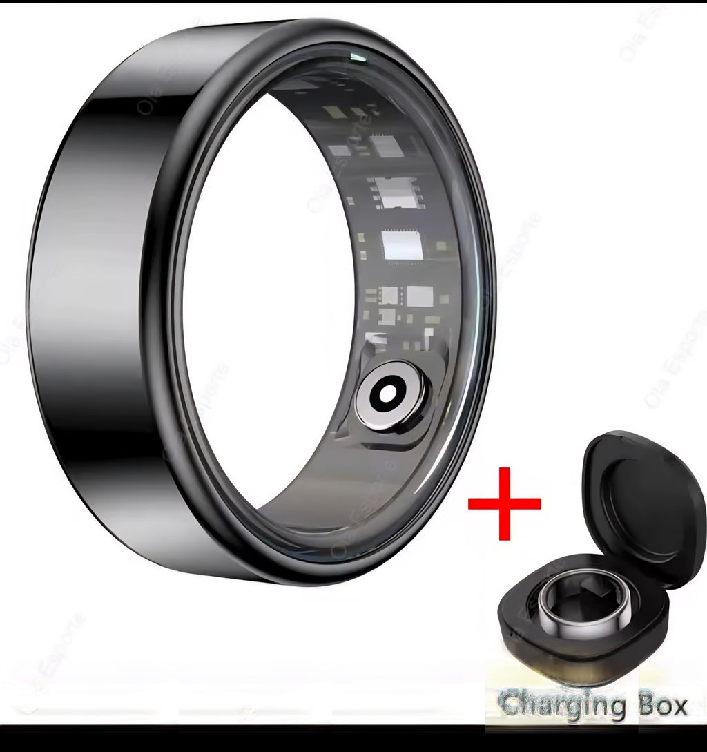 2025 New Smart Ring Men Women, Heart Rate and Blood Oxygen Monitor Smartring IP68 & 5ATM Waterproof, Multi-sport Mode Rings Man