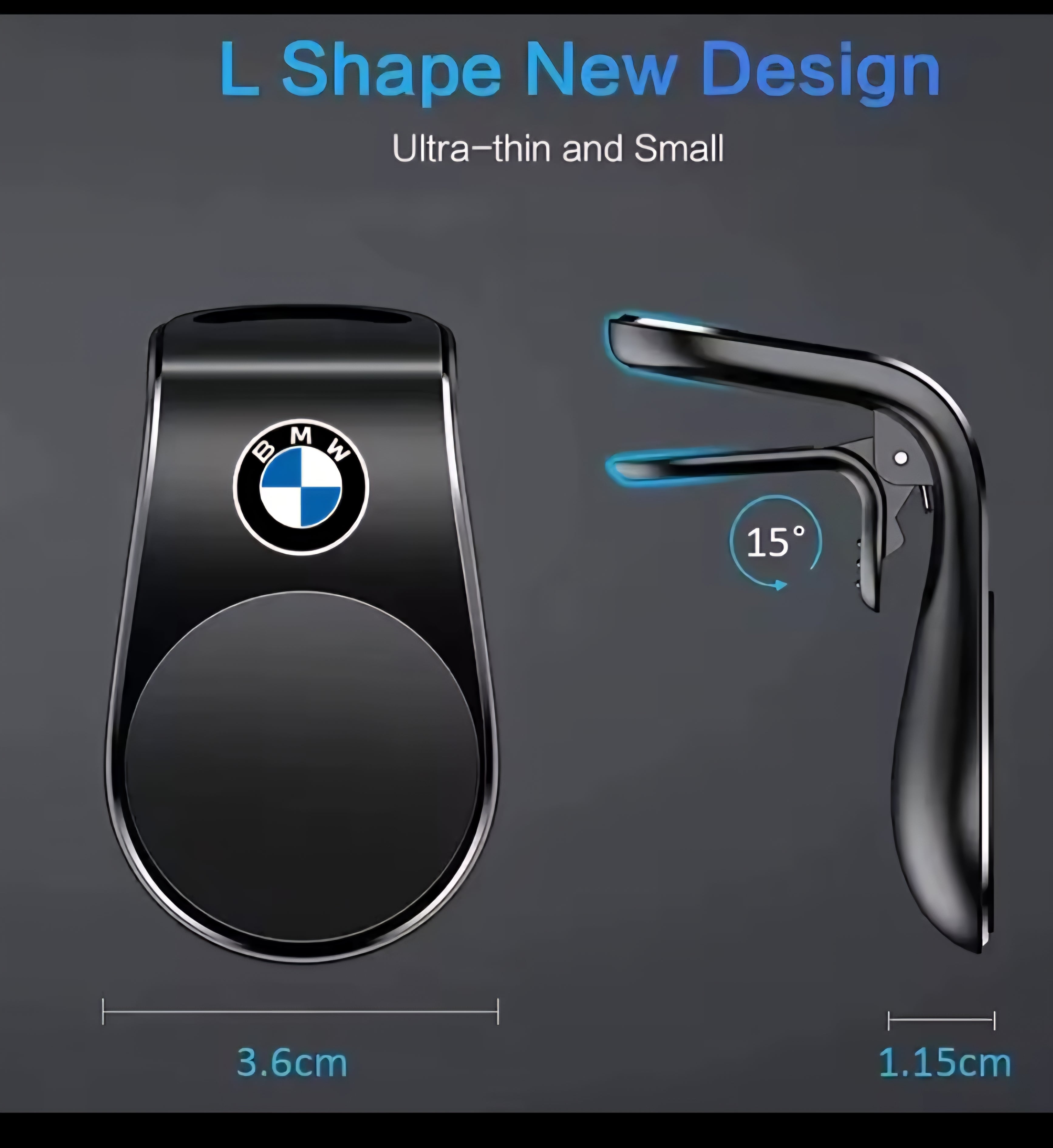 >

Magnetic Car Phone Holder Metal Stand Accessories For BMW M Performance E36 E46 E60 E90 E91 E92 E93 F30 F20 X1 X3 X5 X6 X7 G01