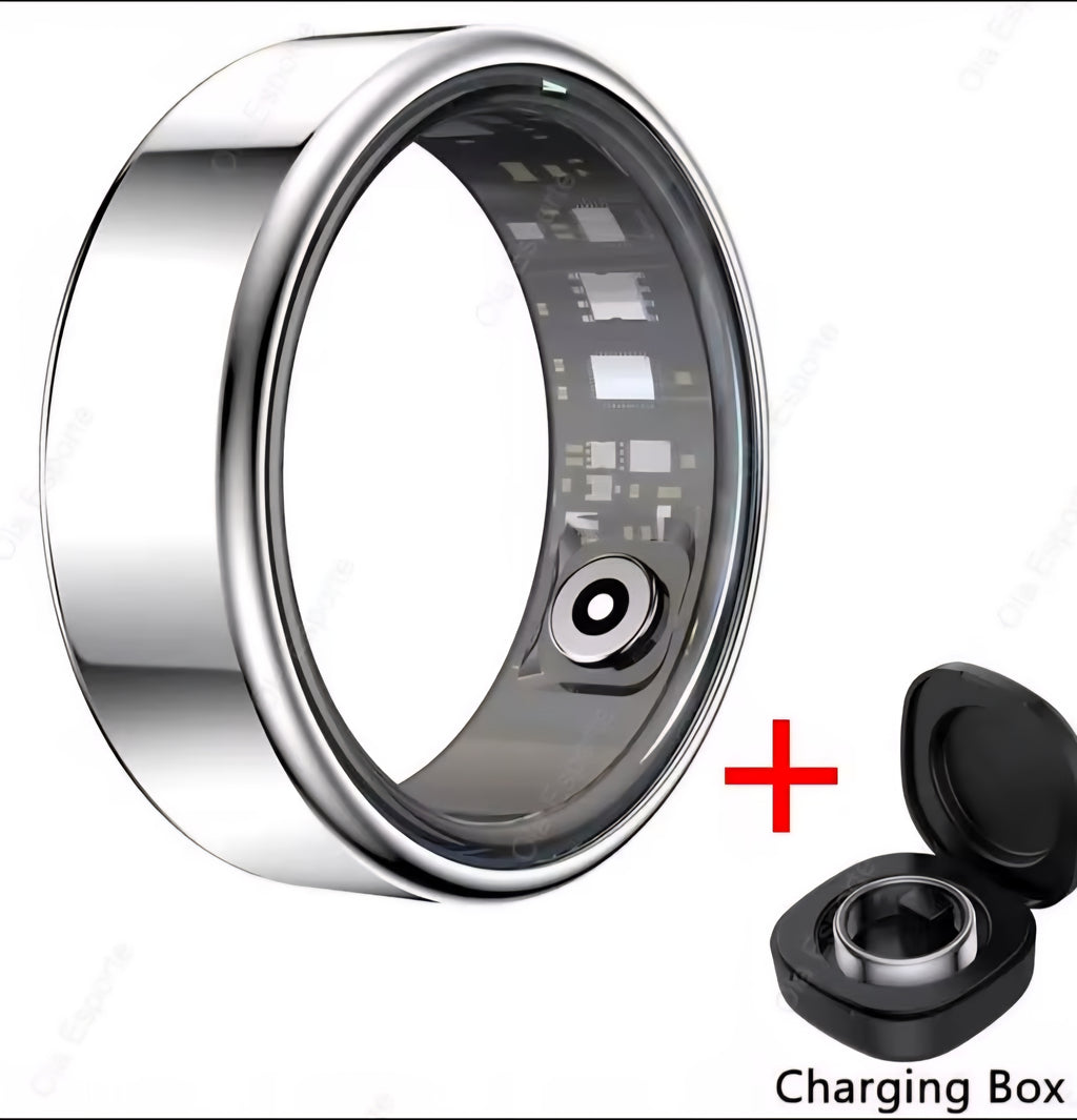 2025 New Smart Ring Men Women, Heart Rate and Blood Oxygen Monitor Smartring IP68 & 5ATM Waterproof, Multi-sport Mode Rings Man
