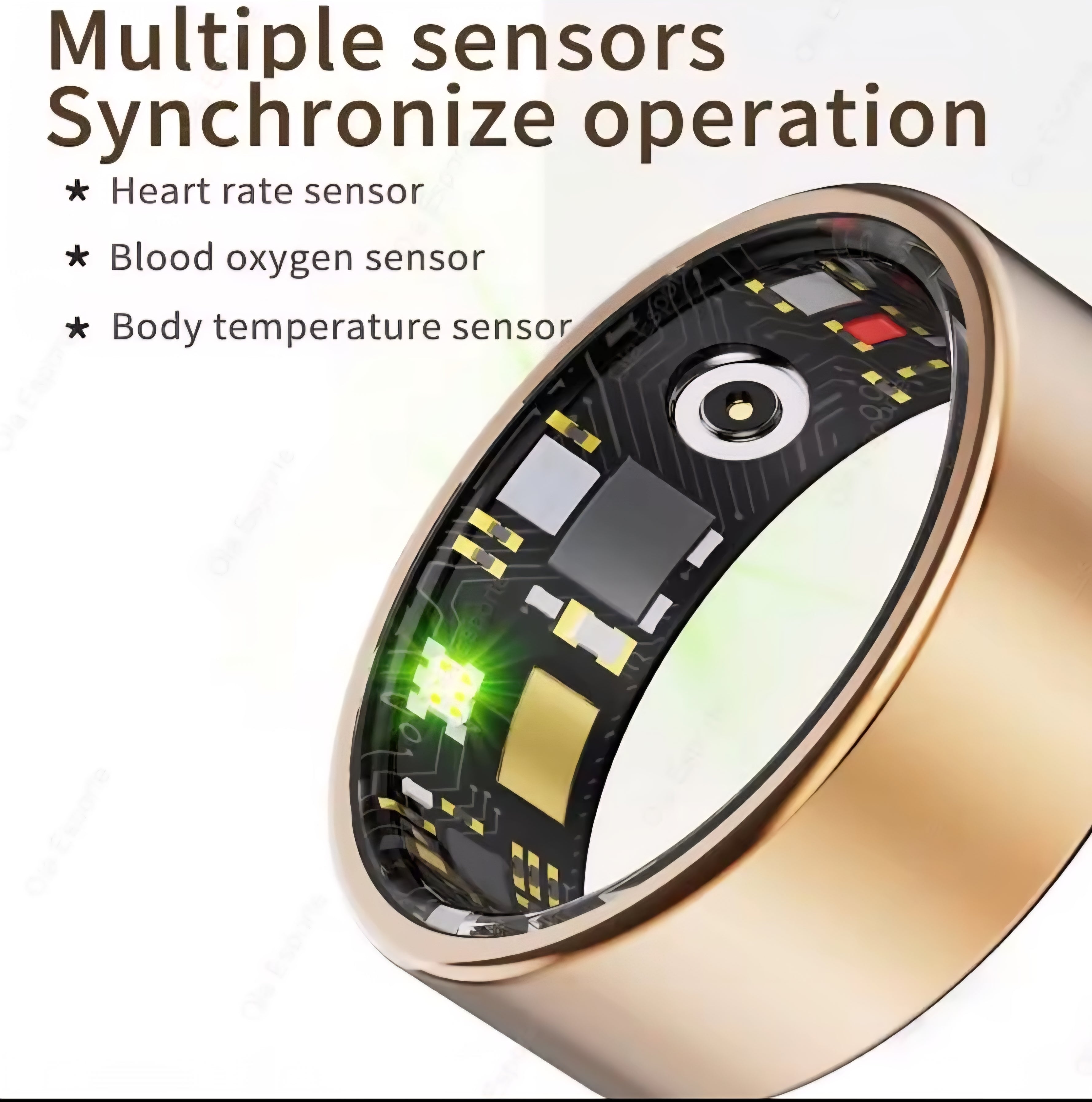 2025 New Smart Ring Men Women, Heart Rate and Blood Oxygen Monitor Smartring IP68 & 5ATM Waterproof, Multi-sport Mode Rings Man
