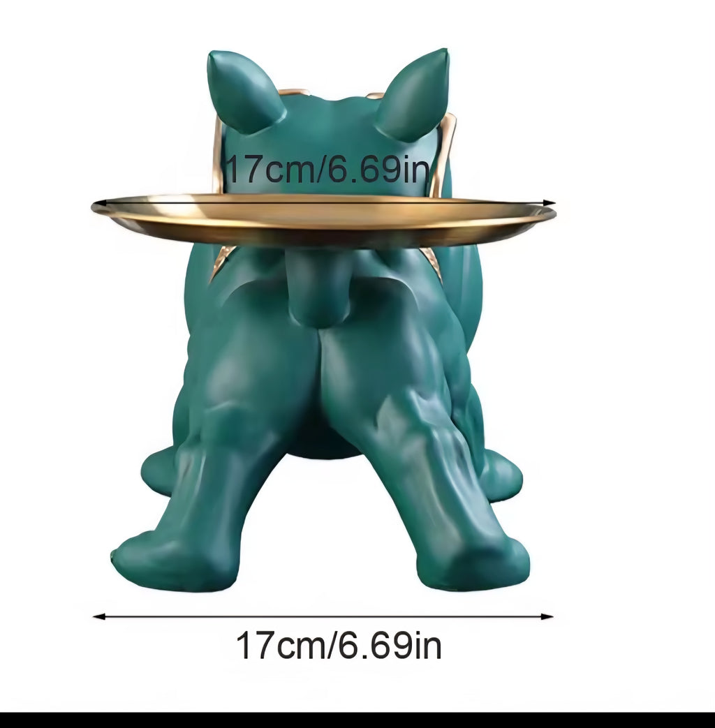 30cm Home Decor Bulldog Figurine Dog Statue Storage Box Animal Ornament Resin Craft Art Sculpture Figurine Home Puppy Sculpture