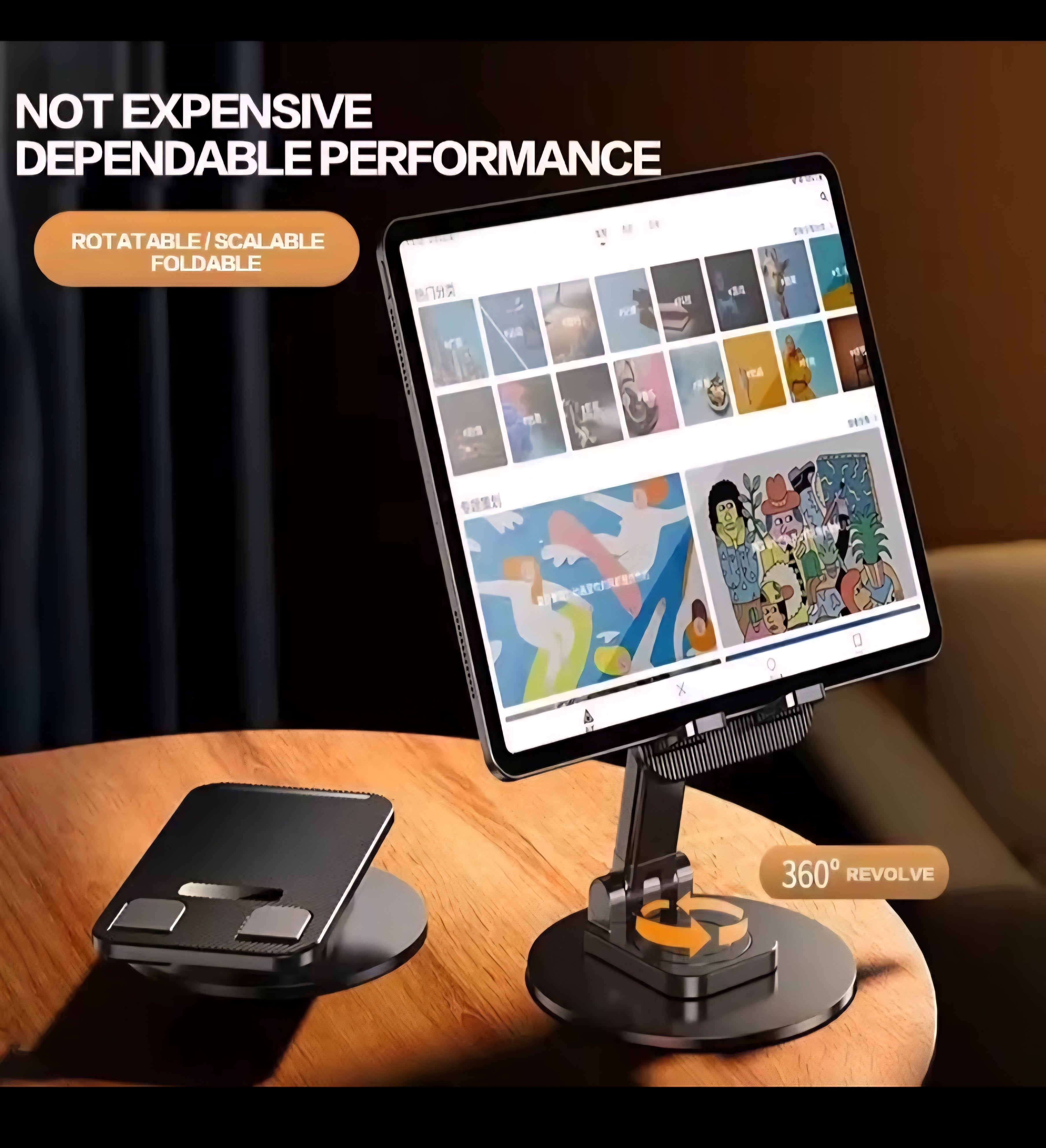 360° Adjustable Phone Stand – Foldable Desk Holder