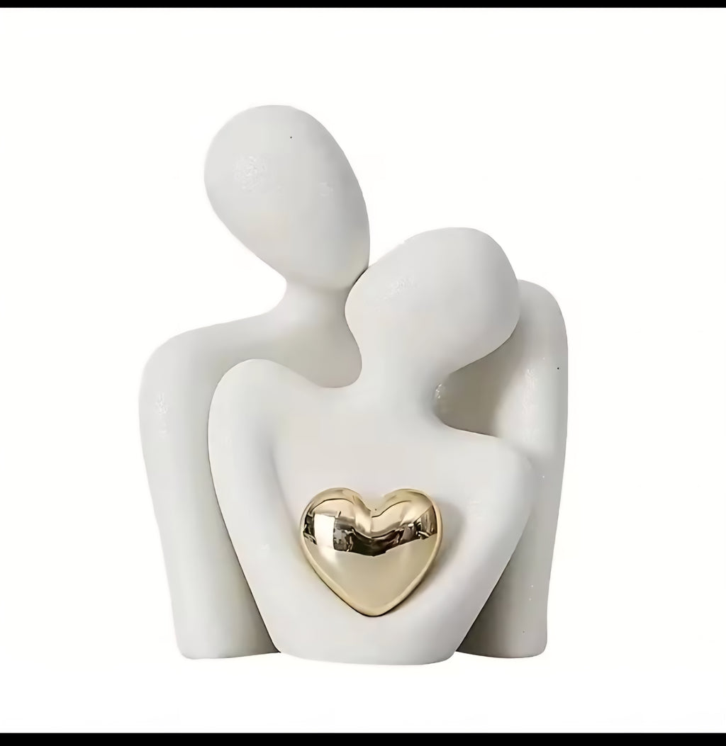 1Pc Romantic Love Embrace Statue Ornament Couple Set Bedroom Interior Decoration Valentine's Day Gift
