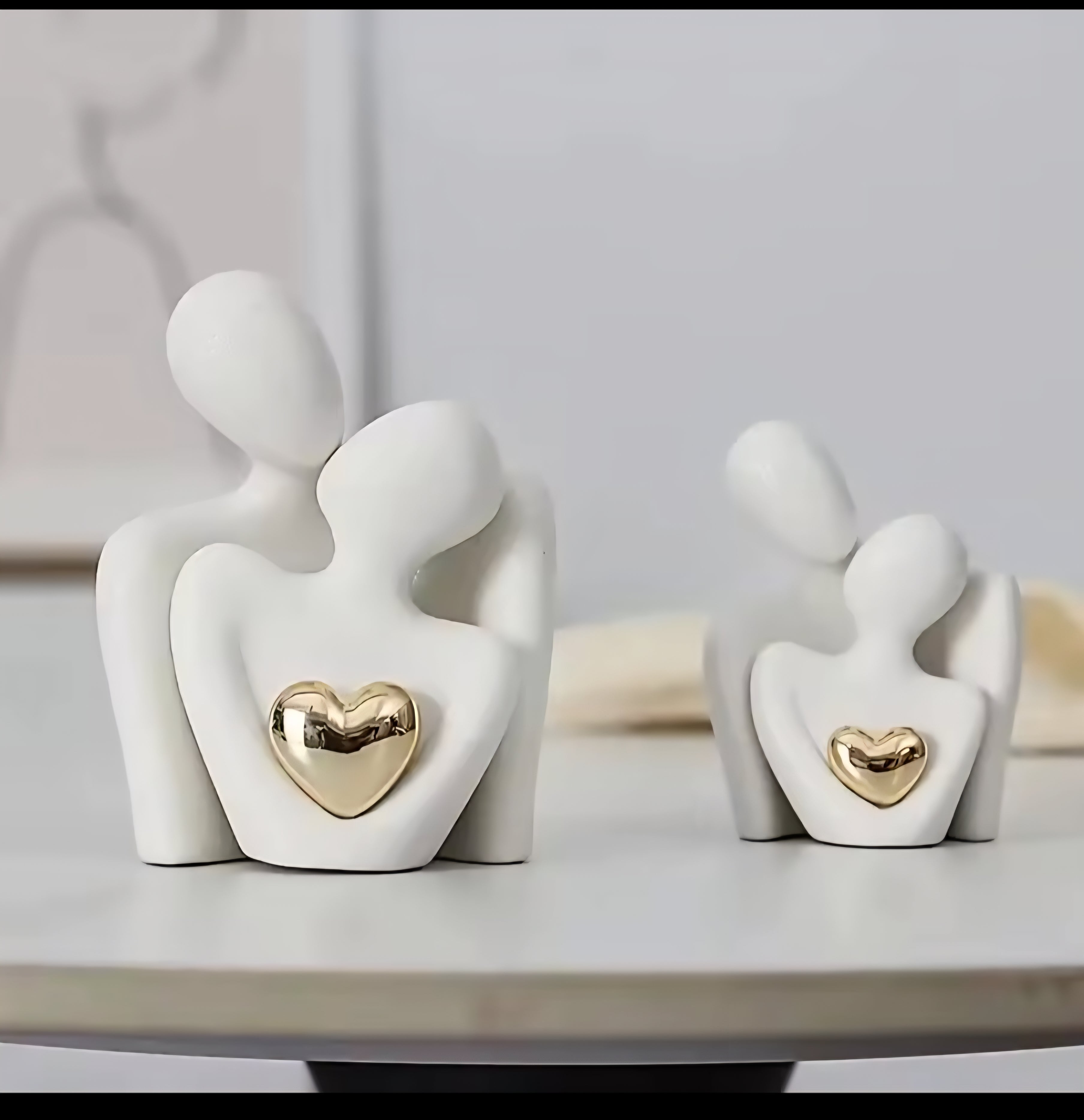 1Pc Romantic Love Embrace Statue Ornament Couple Set Bedroom Interior Decoration Valentine's Day Gift
