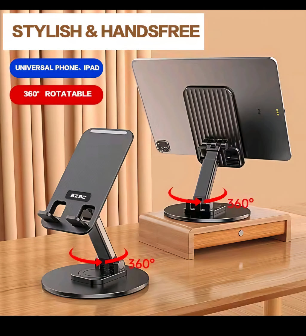 360° Adjustable Phone Stand – Foldable Desk Holder