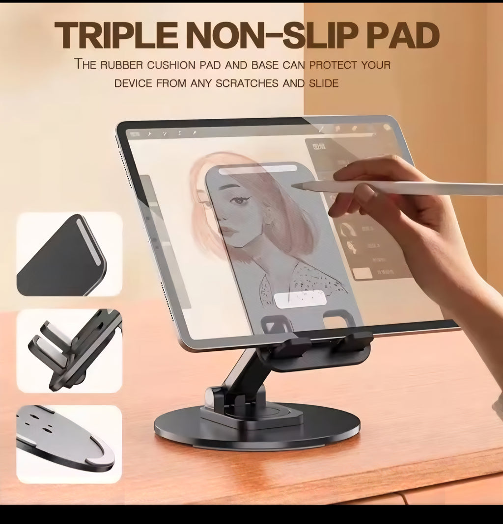 360° Adjustable Phone Stand – Foldable Desk Holder